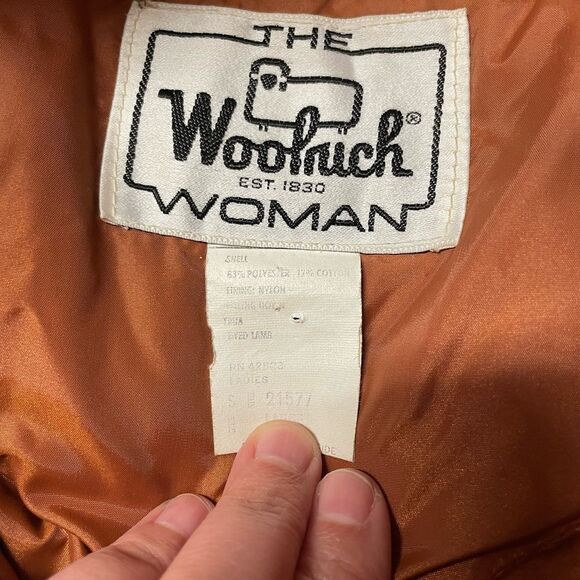 Vntg Woolrich Heavy Parka Coat Ladies Size Small - Picture 6 of 8